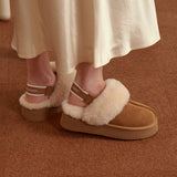 Plush Shearling Platform Clogs (APRÈS-SKI)