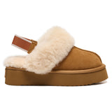 Plush Shearling Platform Clogs (APRÈS-SKI)