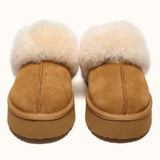 Plush Shearling Platform Clogs (APRÈS-SKI)