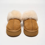 Plush Shearling Platform Clogs (APRÈS-SKI)