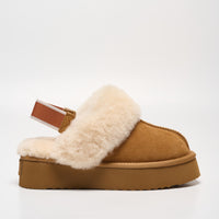 Plush Shearling Platform Clogs (APRÈS-SKI)