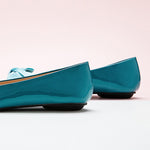     Blue-Leather-Flats-Classic-point-toe-design-craftedfrom-high-quality.
