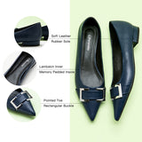 Blue-Navy-flats-with-Metal-buckle-a-versatile-addition-to-your-wardrobe