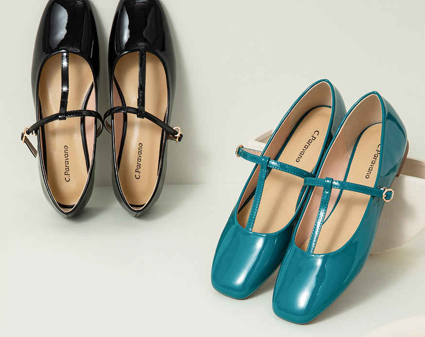 Blue-square-toe-mary-jane-with-crossed-strap