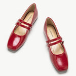 Bold-red-double-strap-mary-jane-adding-a-vibrant-pop-of-color-to-your-outfit
