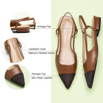 Brown slingback flats for women - a timeless addition to your shoe collection