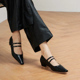 Double-Strap Block Heel (Alva)