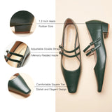 Double-Strap Block Heel (Alva)