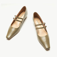 Double-Strap Block Heel (Alva)(SALE)