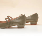 Double-Strap Block Heel (Alva)