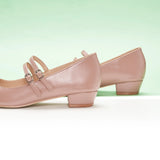 Double-Strap Block Heel (Alva)