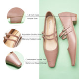 Double-Strap Block Heel (Alva)