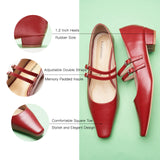 Double-Strap Block Heel (Alva)