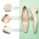 Double-Strap Block Heel (Alva)