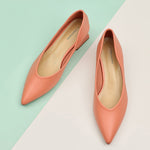 Elegant Pink Block Heel Pumps