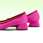 Chic Bowknot Detailing on Hot Pink Heels