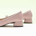 Chic Pink Heels adorned with a Fashionable Bowknot