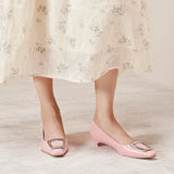 Metal Buckle Low Heel (Lucia)