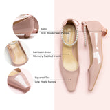 Pink Low Heel with pearl straps, a sweet and versatile addition to your footwear collection