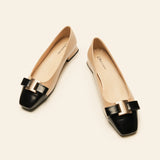 Ballerinas mit Metallschnalle und Schleifendetail (Serena)