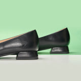 Metal Buckle Bow Detail Flats(Serena）