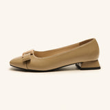 Ballerinas mit Metallschnalle und Schleifendetail (Serena)