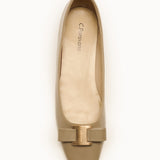Ballerinas mit Metallschnalle und Schleifendetail (Serena)