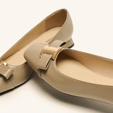 Ballerinas mit Metallschnalle und Schleifendetail (Serena)