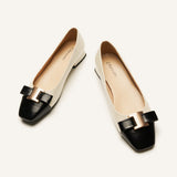 Ballerinas mit Metallschnalle und Schleifendetail (Serena)