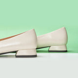 Metal Buckle Bow Detail Flats(Serena）