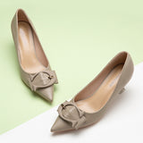 Camel-ColoredBuckled-High-Heel-Shoes-Signature-C-Collection