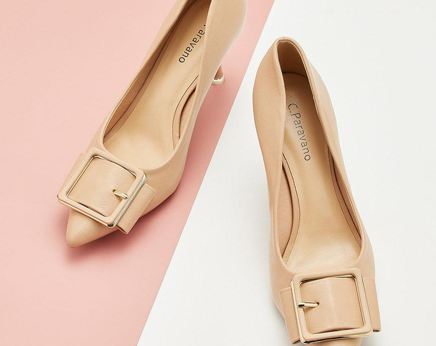    Chic-beige-buckled-pumps_-perfect-for-a-polished-and-fashionable-look