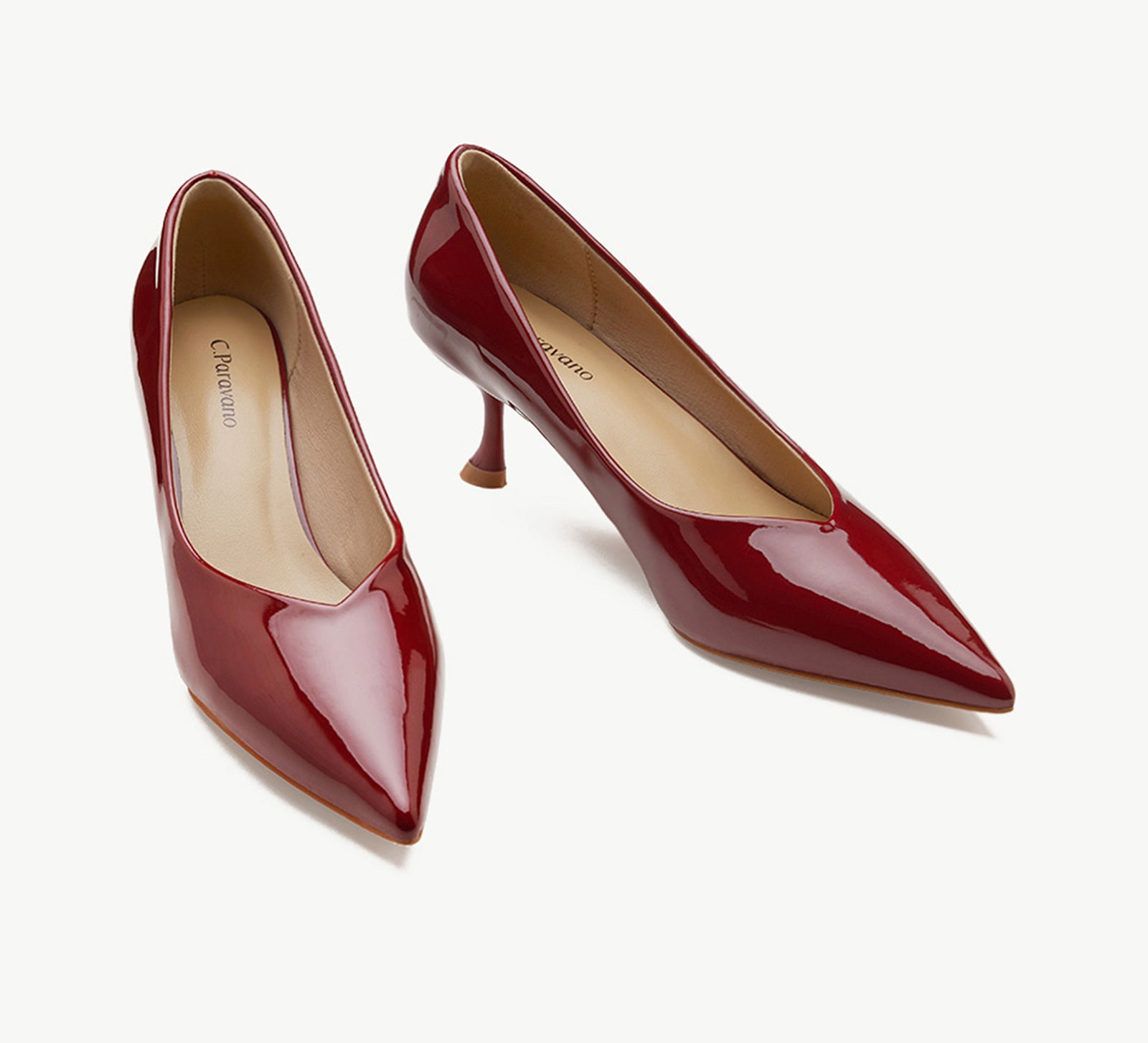 Glossed Patent Leather Pumps