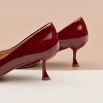 Red Patent Leather Pumps with a glossy finish, a confident and eye-catching addition to your footwear collection