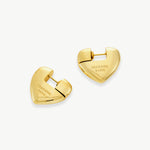 Gold Heart Hoop Earrings, glistening with gilded charm, these hoops add a romantic and fashionable element to your ensemble