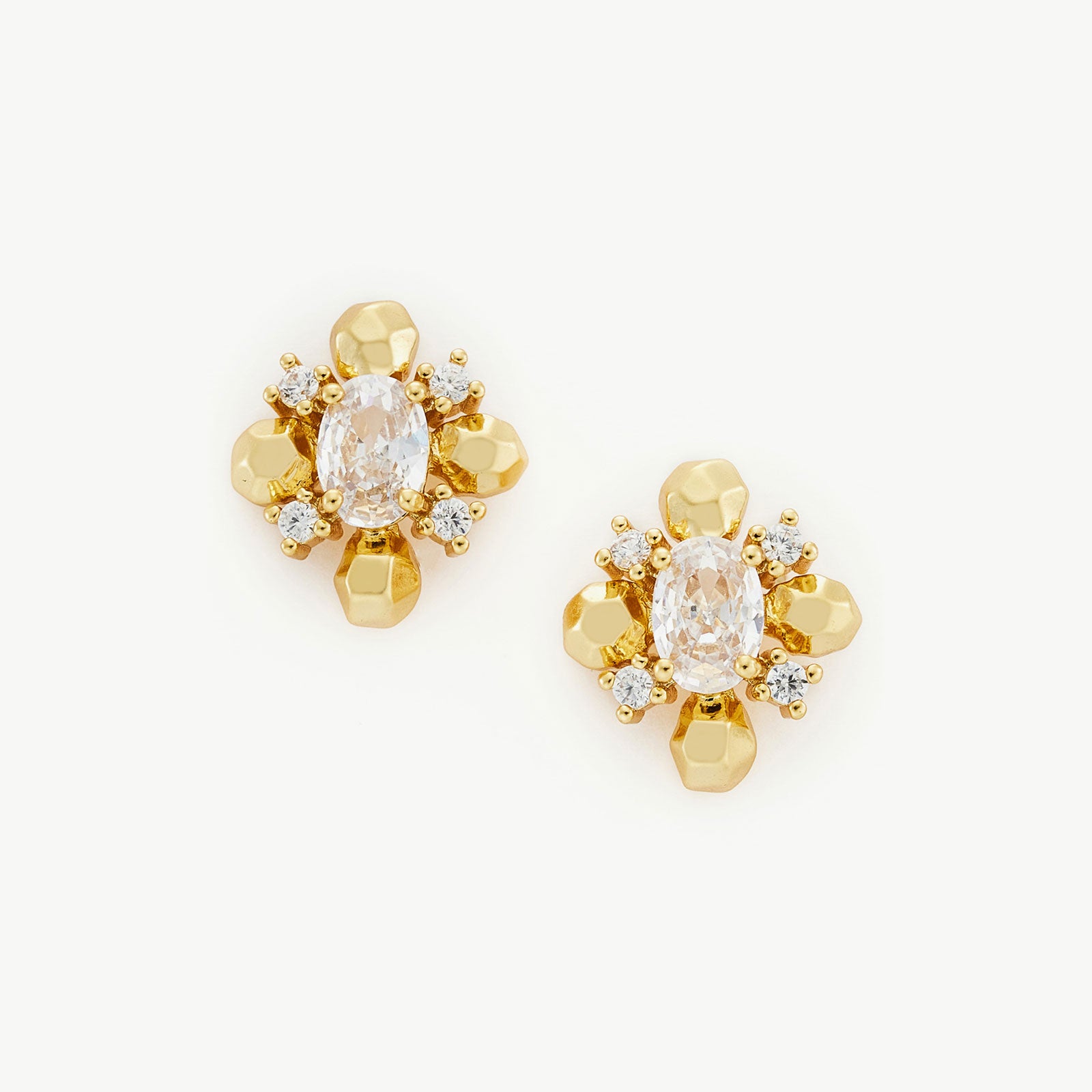 Crystal Stud Earrings, a pair of elegant and sparkling earrings that add a touch of glamour to your ensemble
