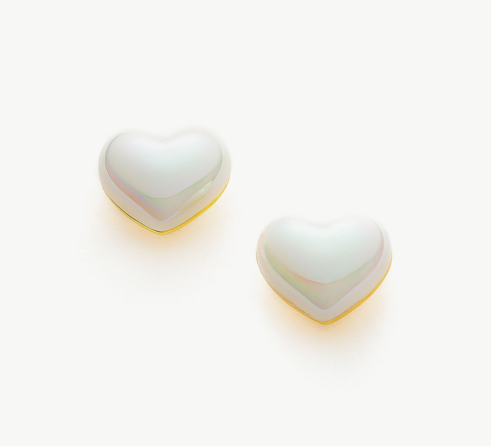 Heart-shaped Stud Earrings in a small size, perfect for adding a touch of romance without overwhelming your look
