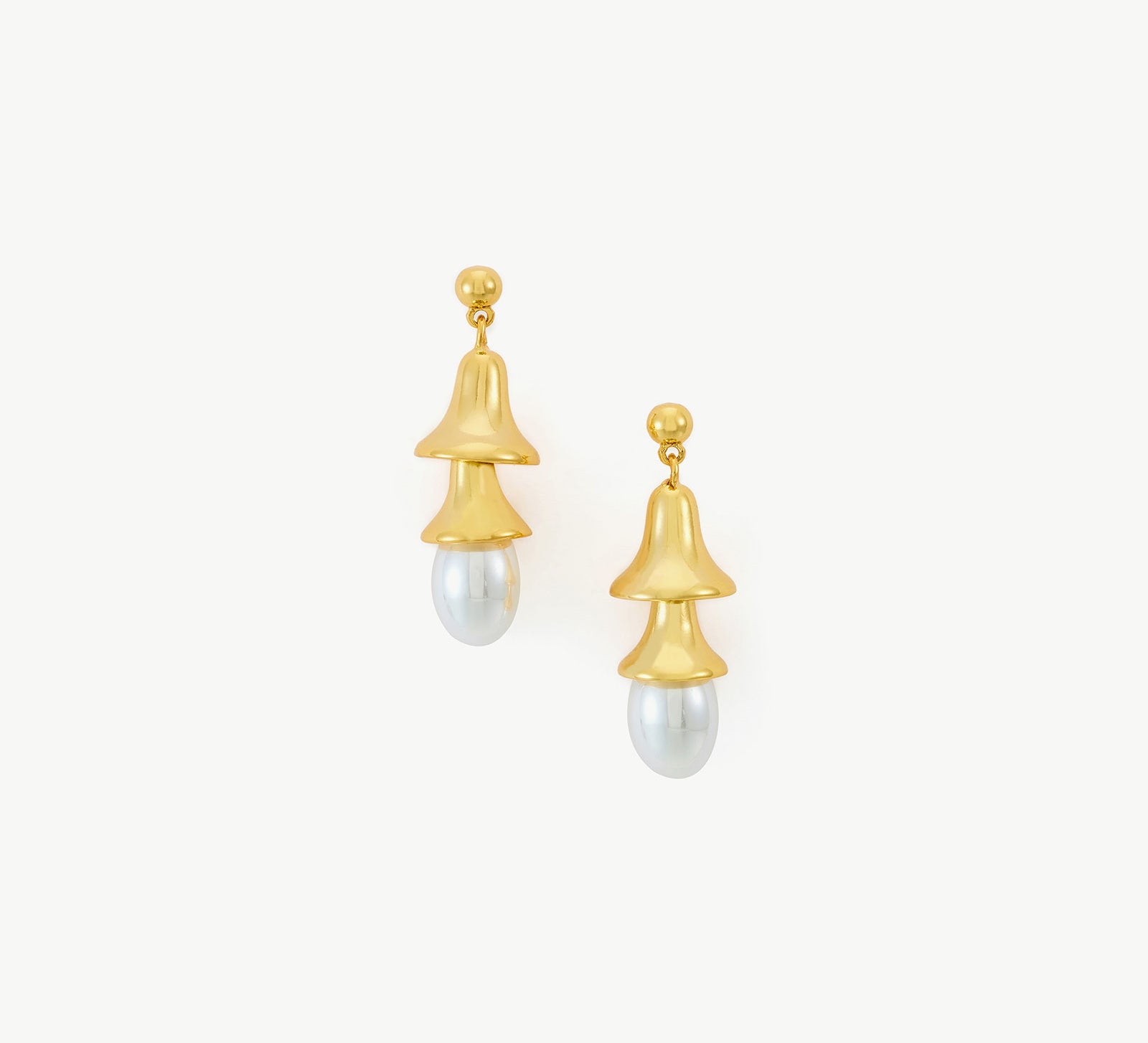 Pearl Drop Earrings in Gold, exuding timeless elegance with lustrous pearls and gold accents, these earrings add a touch of sophistication and grace to your ear ensemble.