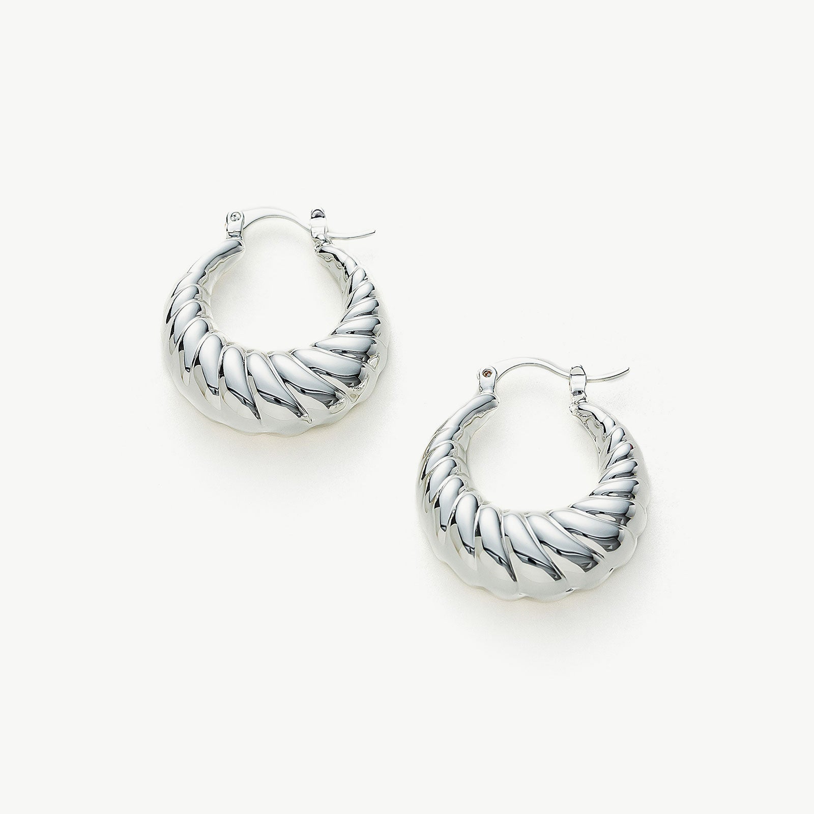 Dome Ridge Hoop Earrings, featuring a stylish dome ridge design, these earrings add a touch of elegance and modern flair to your ear ensemble