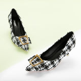 Metal Tie Kitten Heel Pumps (Olivia)