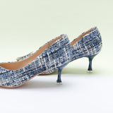 Metal Tie Kitten Heel Pumps (Olivia)