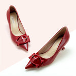 Pink Buckle Kitten Heel Pumps