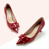 Pink Buckle Kitten Heel Pumps