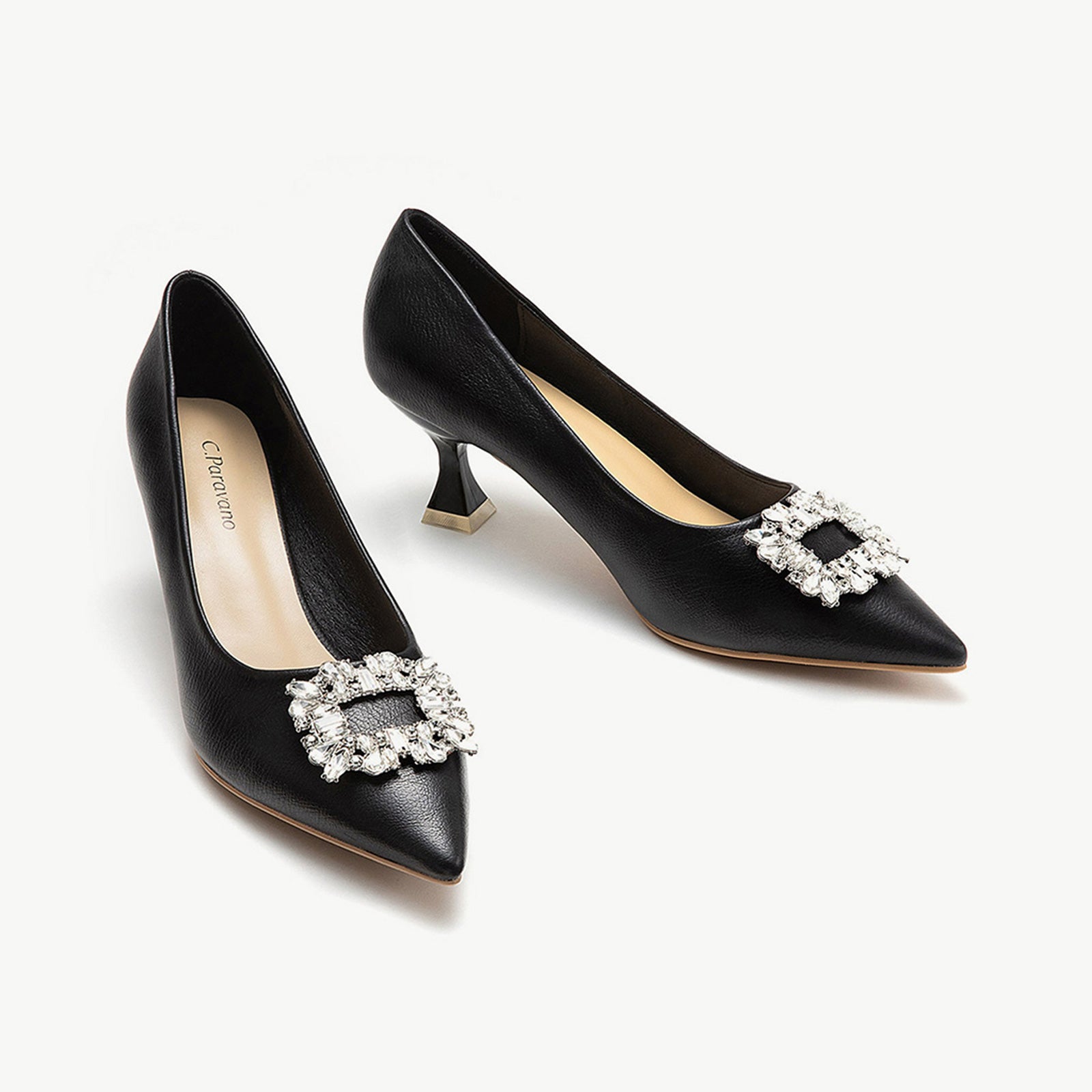 Crystal Buckle Pumps (Olivia)