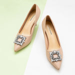 Beige Leather Pumps: Classic Sophistication