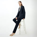 Chic Beige Crystal Buckle Leather Pumps: Modern Comfort.
