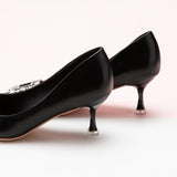 Black Embellished Women Pumps: Effortless Glamour