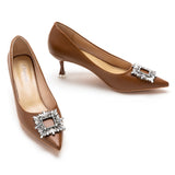 Escarpins à boucle en cristal (Olivia)