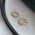 Tunnel Hoop Earrings in Gold, timeless classics that capture the enduring beauty of gold hoops, providing a versatile and stylish accessory for any look.