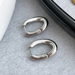 Tunnel Hoop Earrings in Modern Silver, these hoops are modern treasures adorning your ears with a sleek and stylish display, adding a touch of contemporary allure.